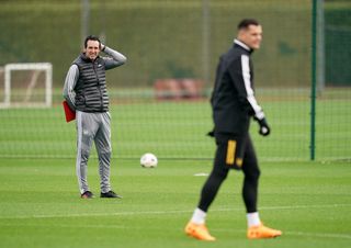 Emery, left, admits Xhaka, right, could have played his last game for Arsenal