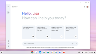 Chat with Gemini on Chromebook