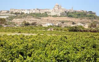 The ancient walled town of Mdina, Malta