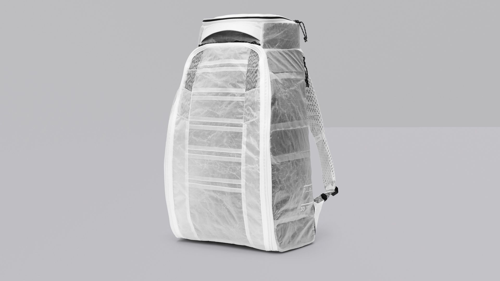 This futuristic Norwegian backpack weighs less than a 13" iPad Pro and looks almost transparent