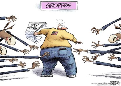 Political cartoons U.S. Al Franken taxes sexual harassment