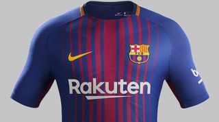 Barcelona Release 17 18 Kit With New Shirt Sponsor And Stripes Fourfourtwo