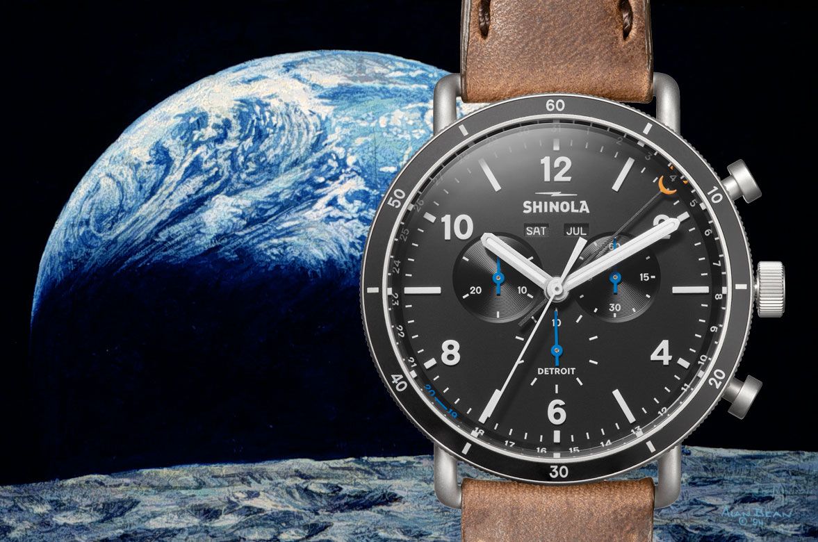 shinola moon bean watch