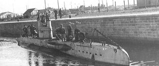 A squadron of 18 Type UB-II German U-boats were based in occupied Belgium during World War I.