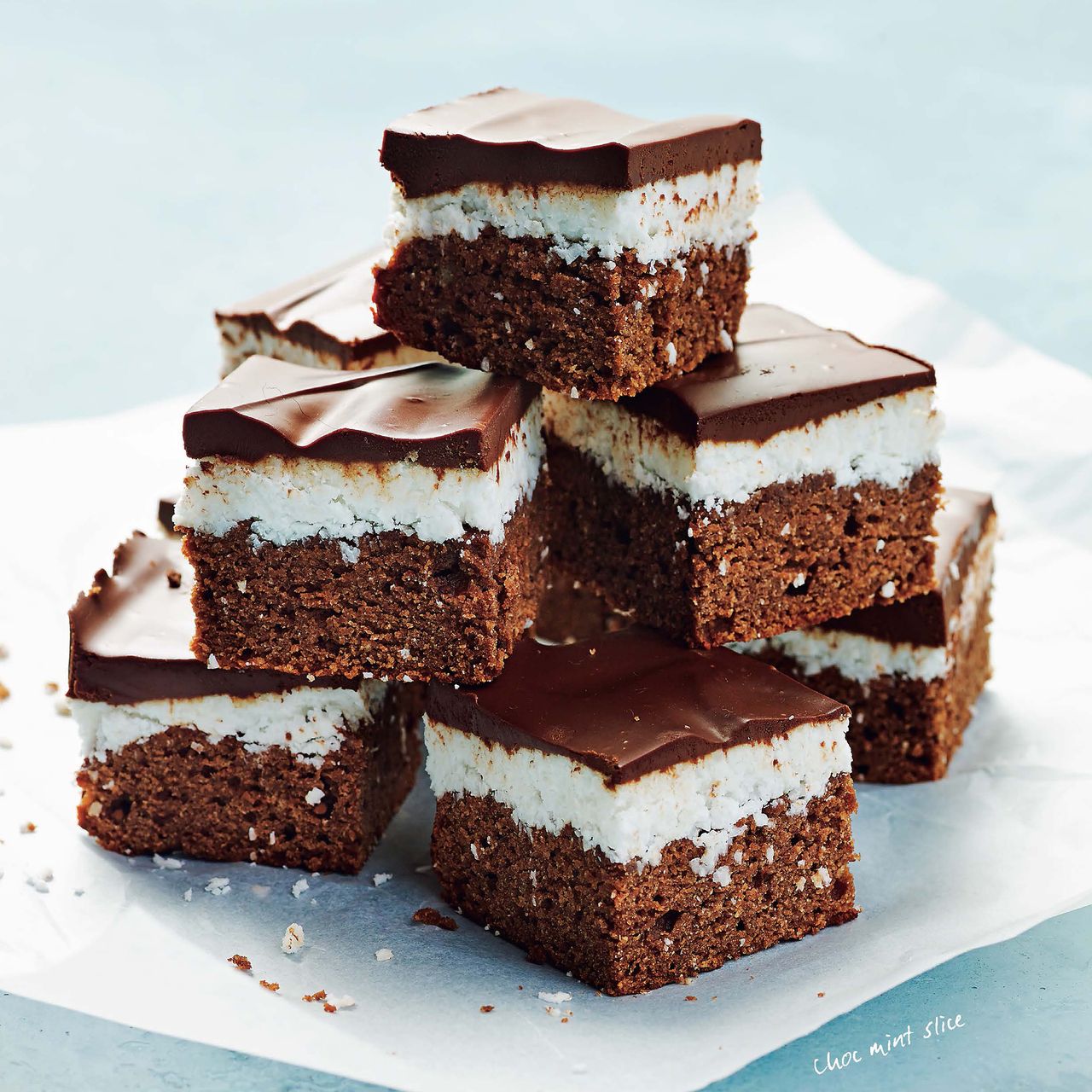 Choc Mint Slice photo