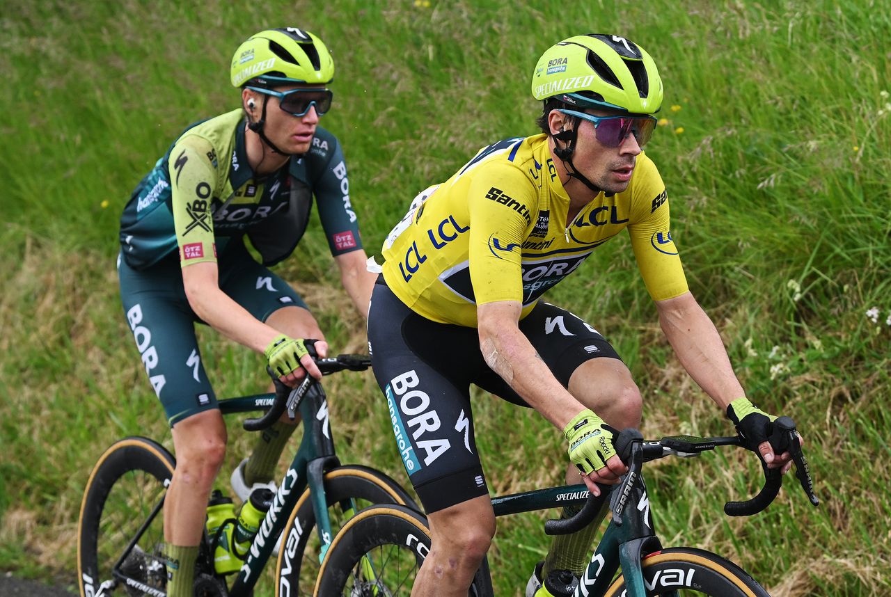 Criterium du Dauphine stage 7 winner and race leader Primoz Roglic