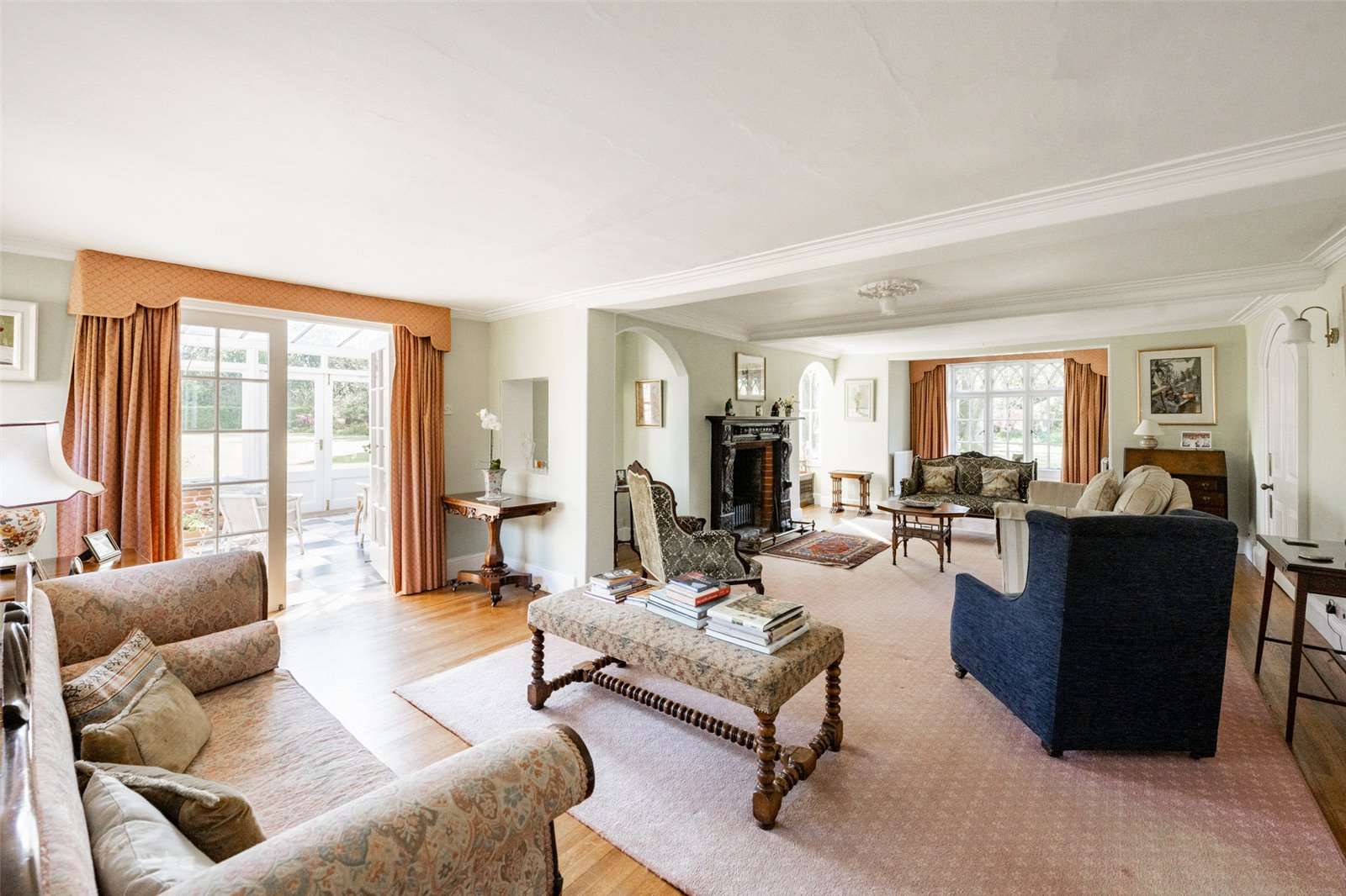 Images of the interiors of Brandiston Hall, Norfolk