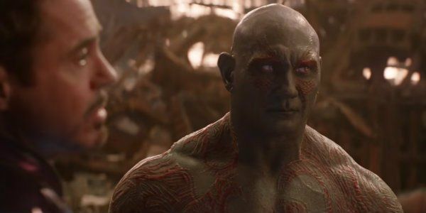 Dave Bautista had to sweat off Guardians of the Galaxy makeup