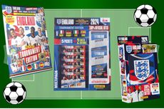 Euro 2024 trading cards and stickers collage