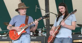 Dickey and son Duane Betts jam together onstage back in 2007
