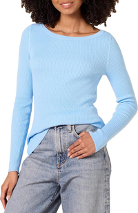 Amazon Essentials Lightweight Ribbed Long-Sleeve Sweater: was $23 now from $17 @ Amazon