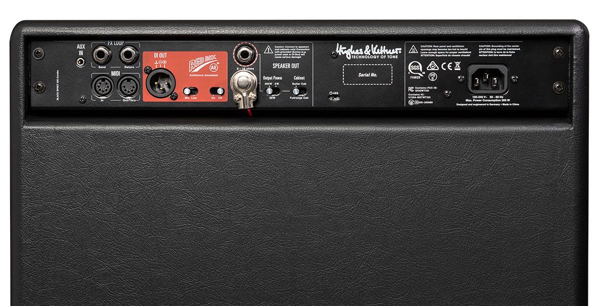 Hughes &amp; Kettner Black Spirit 200 back panel