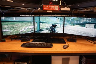 A Battlefield 3 Testing Station at AMD in Canada