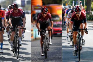 Chris Froome, Egan Bernal and Geraint Thomas