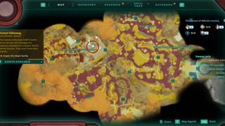 Backpack pocket locations circled with red in Creatures of Ava