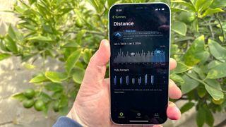 iPhone Fitness app showing move data