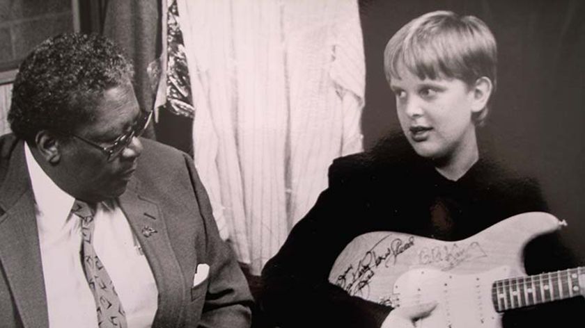 B.B. King with a young Joe Bonamassa
