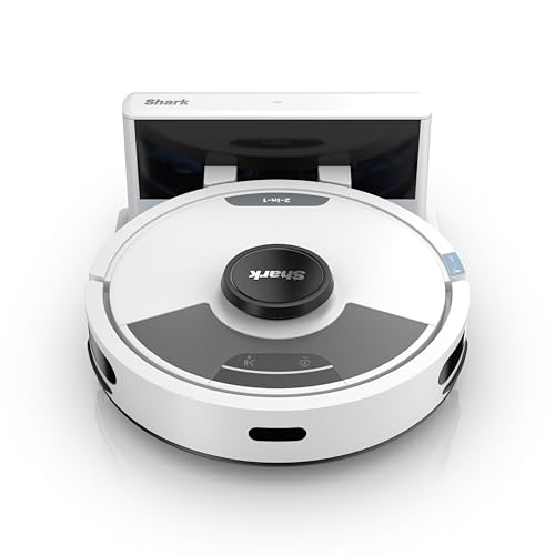Shark Matrix Plus 2-In-1 Robot Vacuum and Mop With Self-Charging Base - Deep-Cleans Carpets, Hard Floors and Pet Hair - 3d Lidar Navigation - Wi-Fi / App - 2 Pads and 2 Brushes Incl. - White