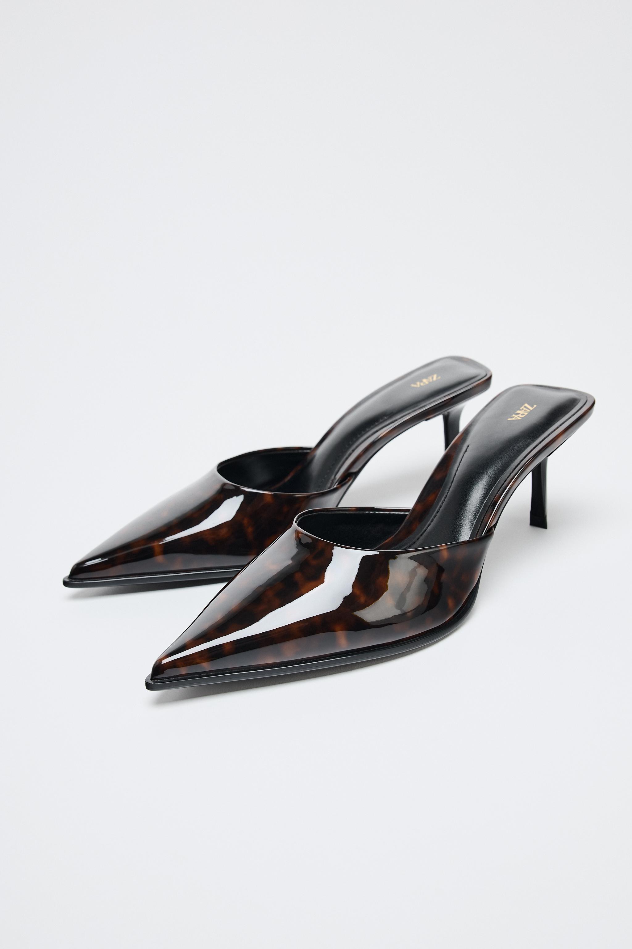 Faux Tortoiseshell Slingbacks