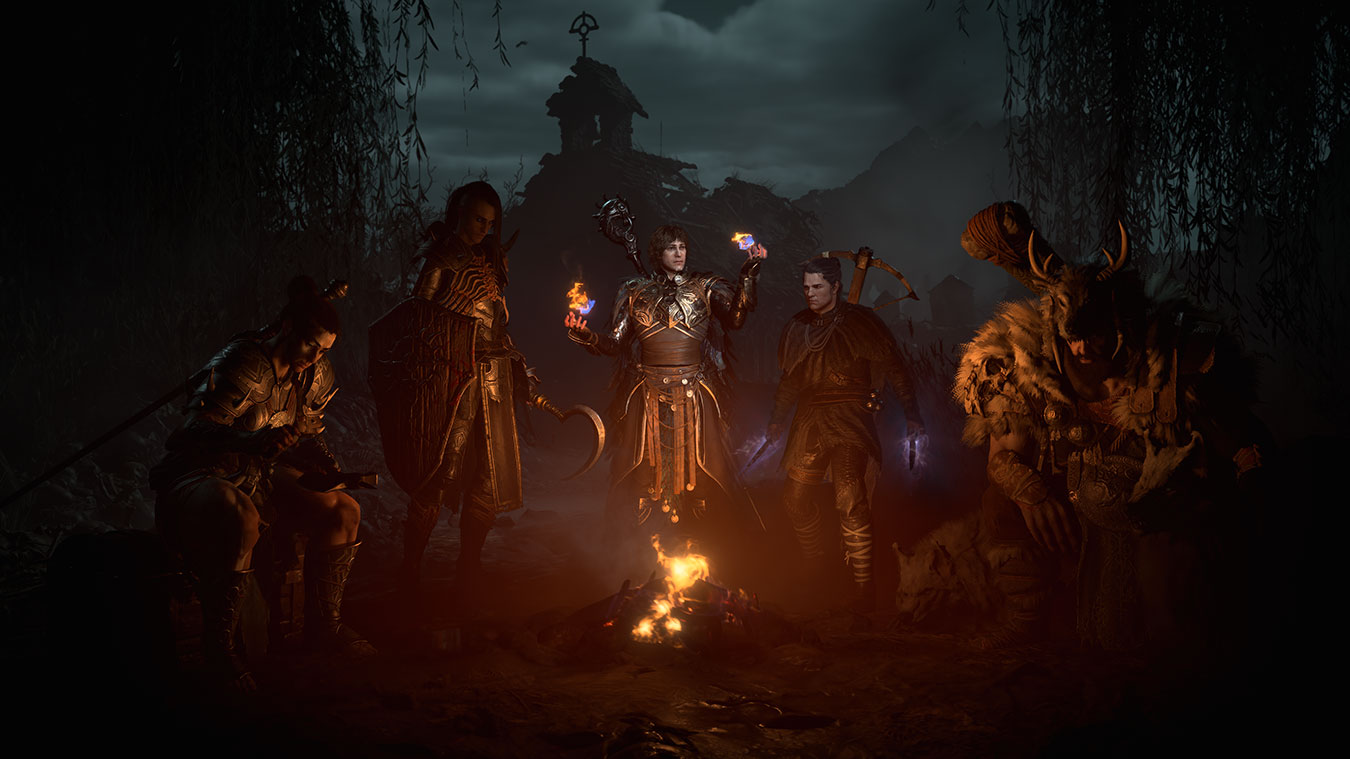 Captura de pantalla promocional de las clases de Diablo 4