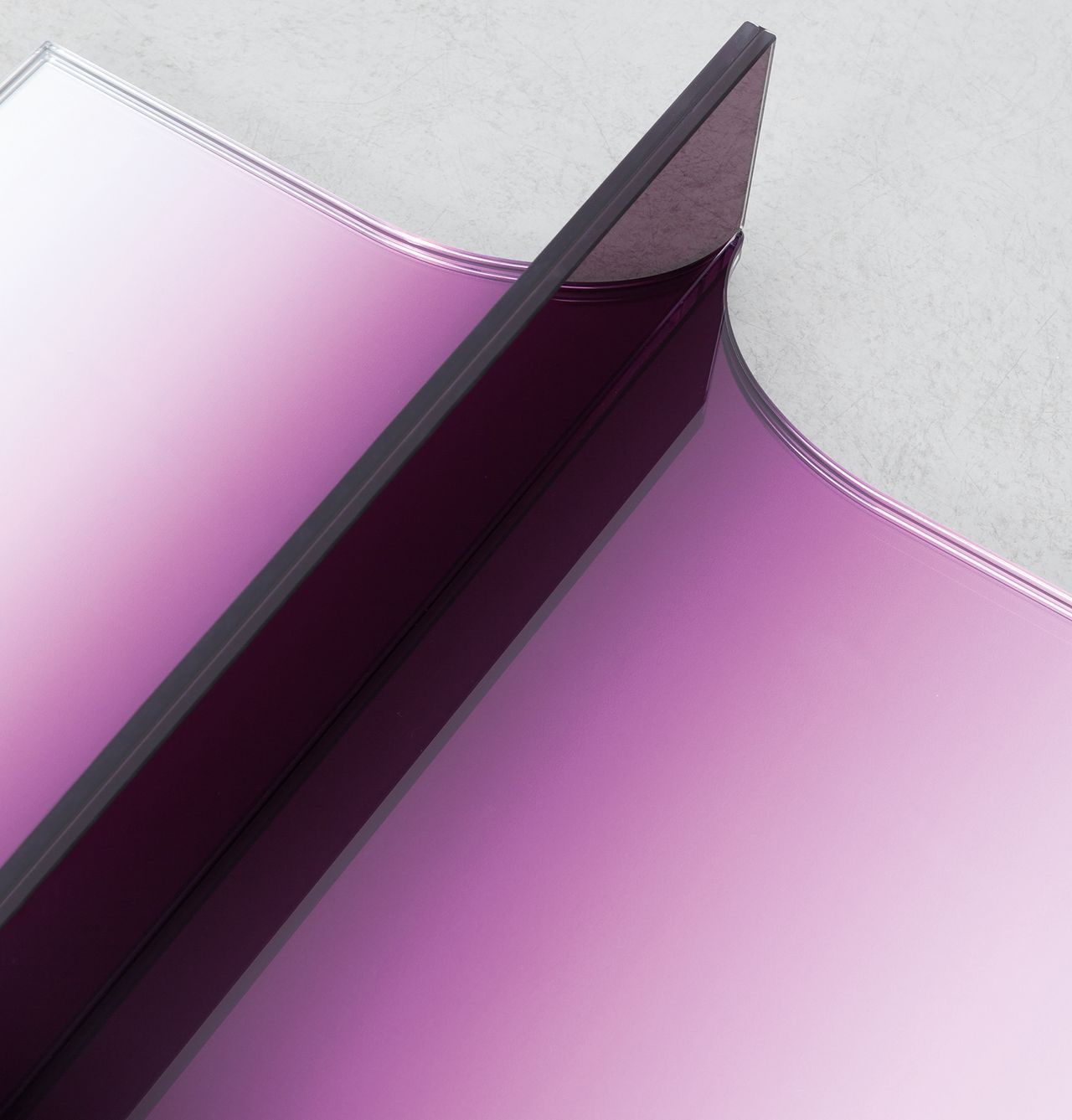 "Instead of finishing a product by just painting it, I started from colour, wondering about what would it look like if I stretch, turn or fold the colour as if it was a three-dimensional shape," Ermičs says