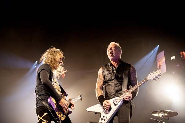 Metallica onstage in Amsterdam