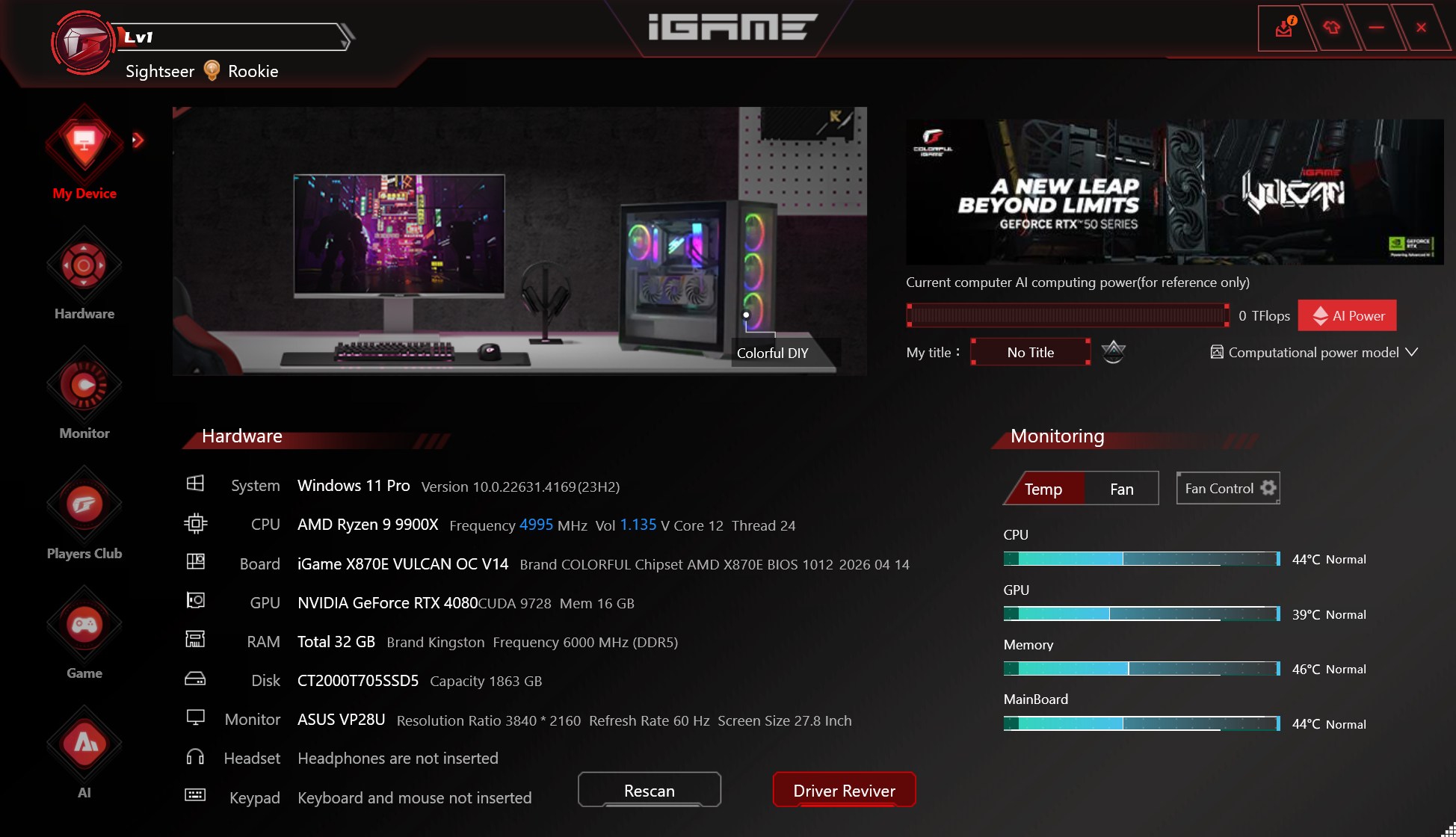Colorful iGame X870E Vulcan OC - IGamecenter