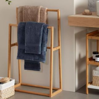 John Lewis & Partners Bamboo Towel Stand