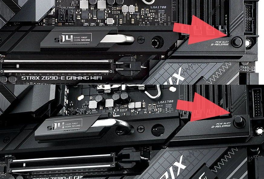 Asus Z690 Q-Release Button Makes GPU Removal a Breeze | Tom's Hardware