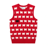 Warm &amp; Wonderful Sheep Sweater Vest in Diana Red, £240