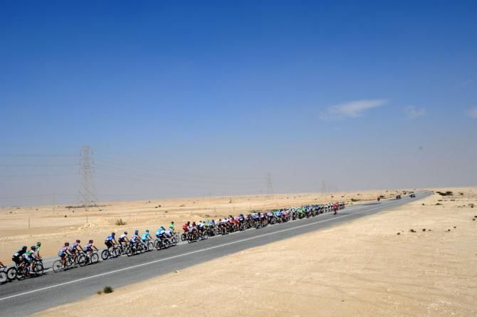 Not much in the way of scenery going on in Tour of Qatar
