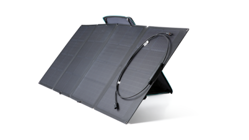 Photo of an EcoFlow 160 watt solar panel
