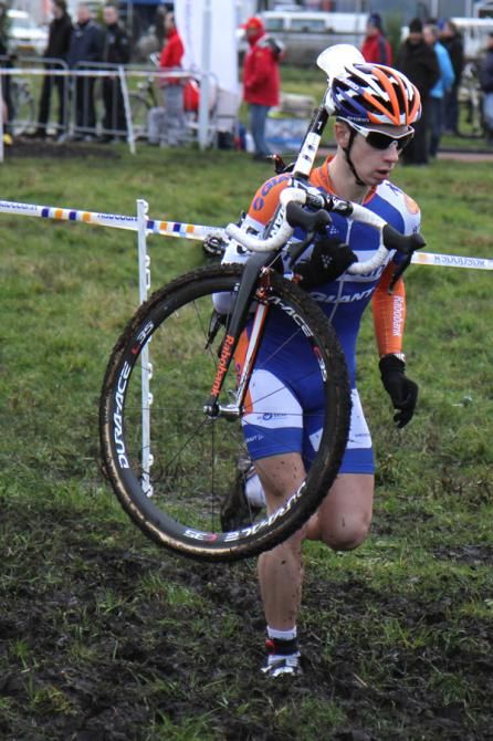 Lars van der Haar (Rabo) had no luck in Surhuisterveen