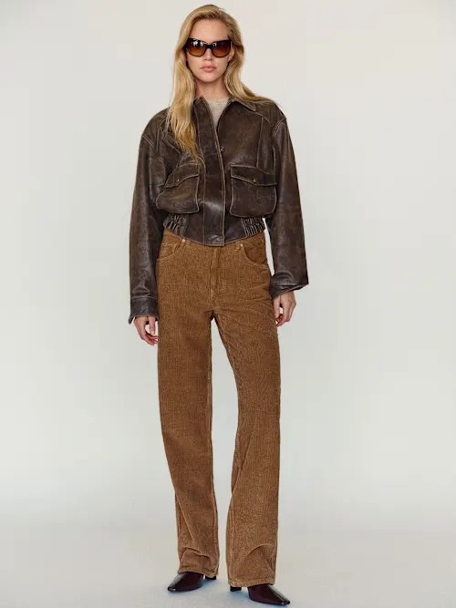 reformation, Daphne Leather Bomber