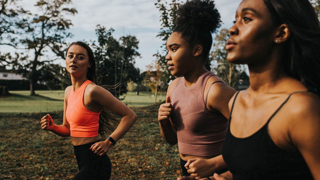 Women running to get fit