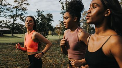 Women running to get fit