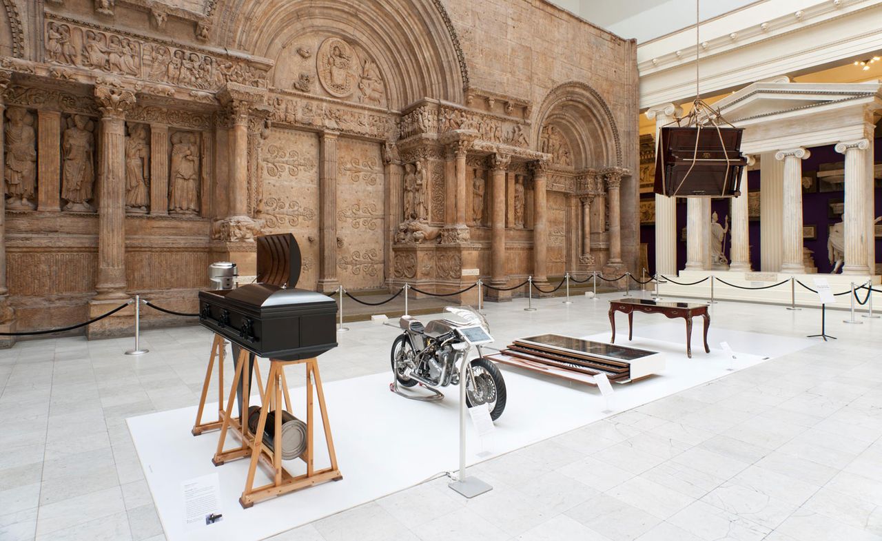 Installation view of artist/designer Sebastian Errazuriz&#039;s show at Pittsburgh&#039;s Carnegie Museum of Art, who is the subject of three major American exhibitions this autumn