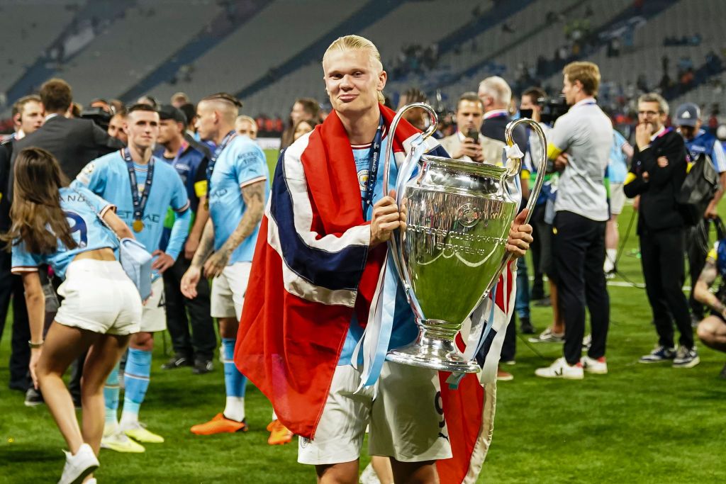 2023 Ballon d&#039;Or hopeful Erling Haaland helped Manchester City win the Premier League, FA Cup and Champions League in his first season