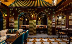 polo palladio jaipur: vibrant interior of members' club