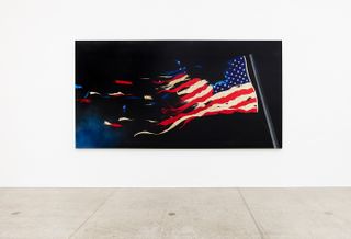 OUR FLAG (reverse), 2018, by Ed Ruscha