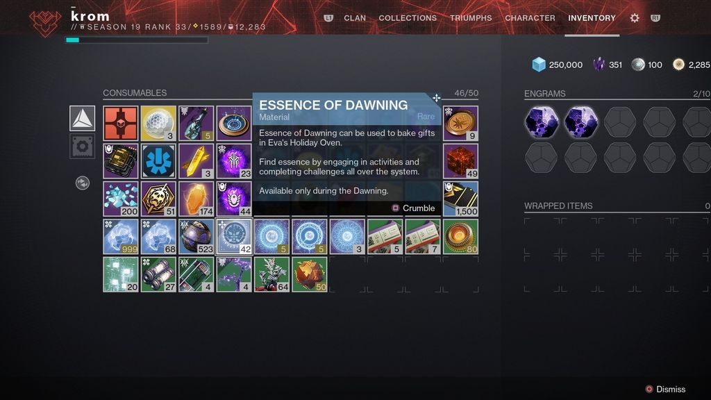 Destiny 2 Dawning ingredients How to bake cookies and farm essence