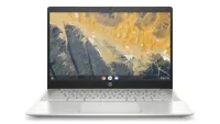 HP c640 Chromebook shown face-on on white background