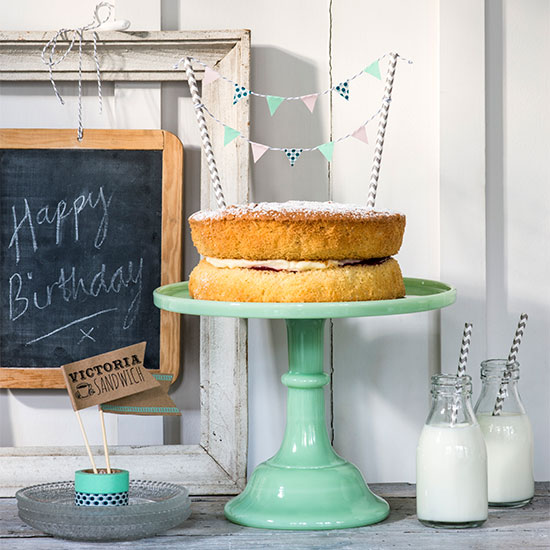 birthday party with cake