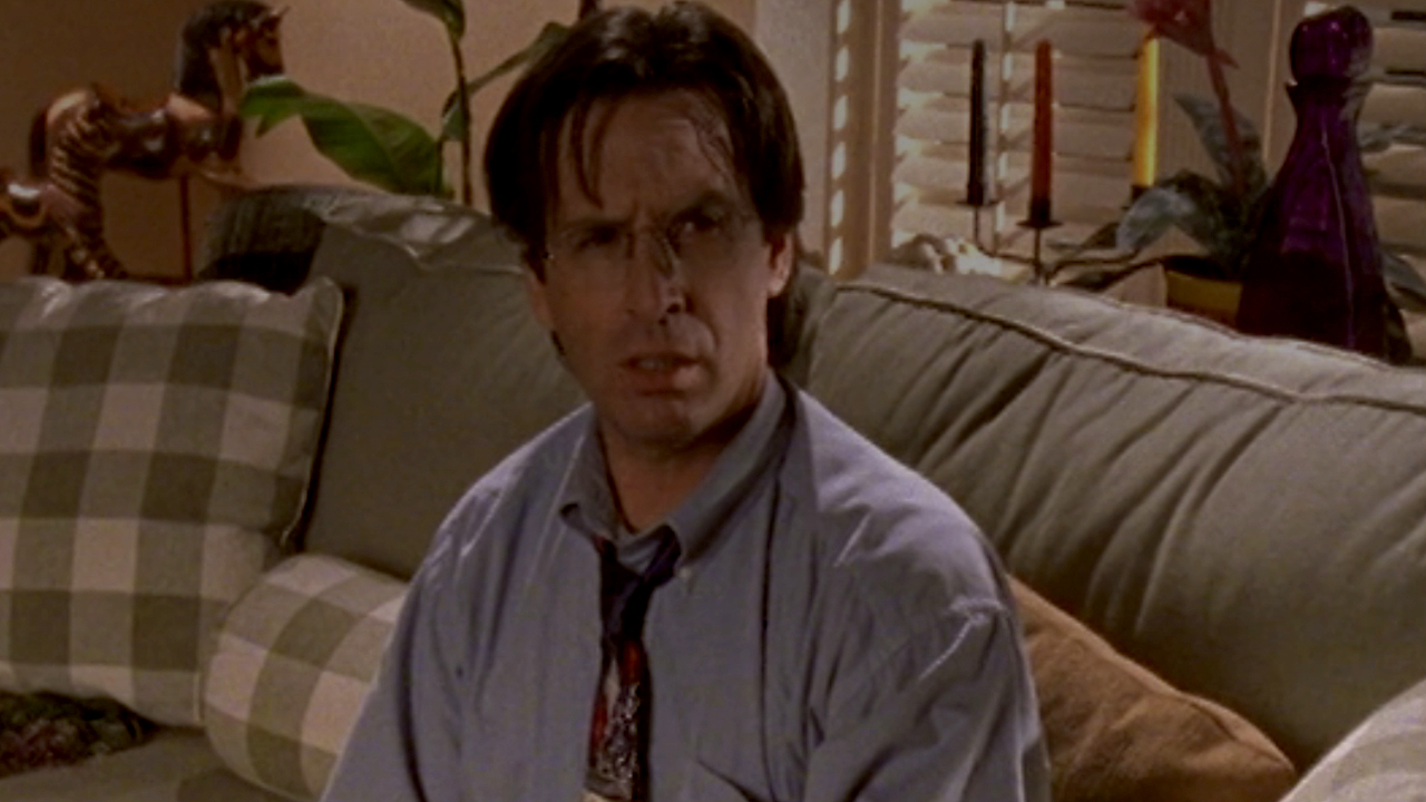 Sam McGuire (Robert Carradine) is confused on Lizzie McGuire.