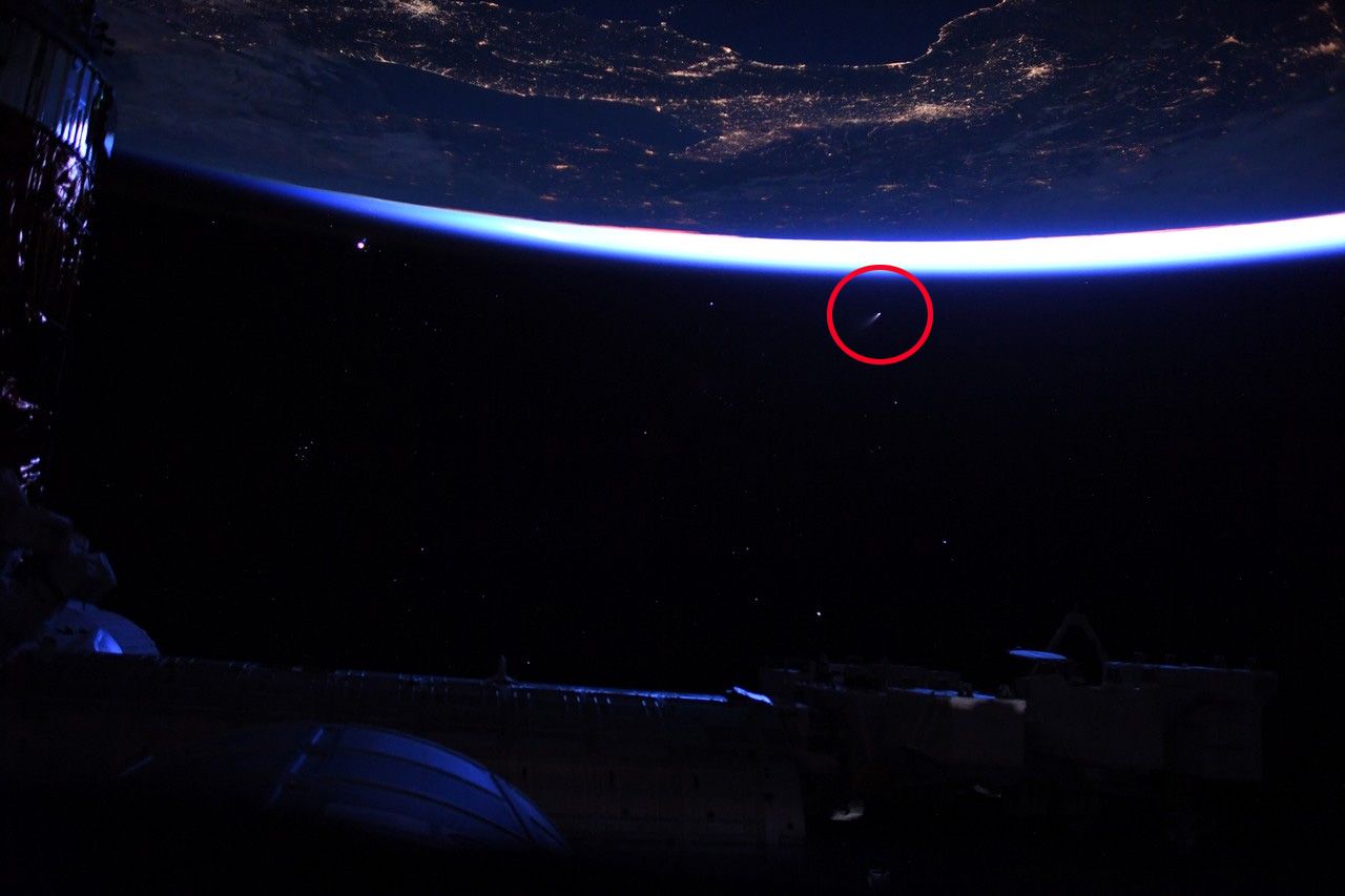 NASA astronaut Bob Behnken captured images of Comet NEOWISE from the International Space Station on July 4, 2020.