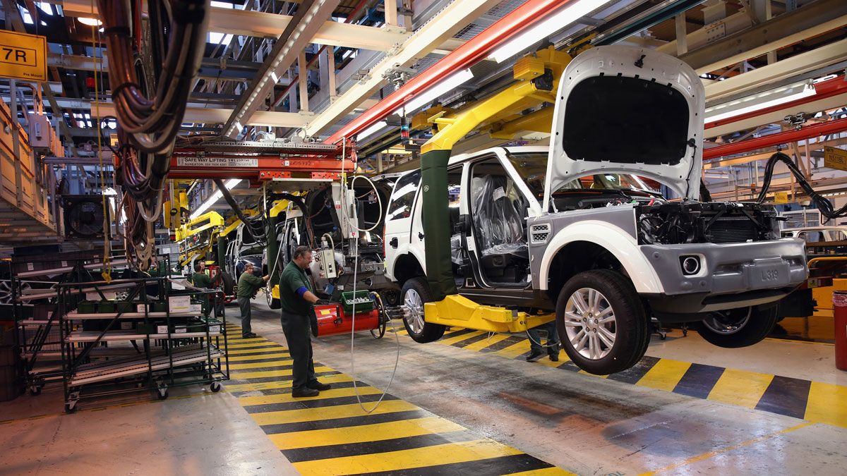 Jaguar Land Rover car factory