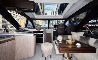 Interior of Azimut yacht