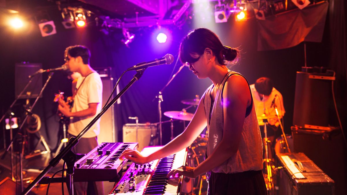 Young musicians onstage