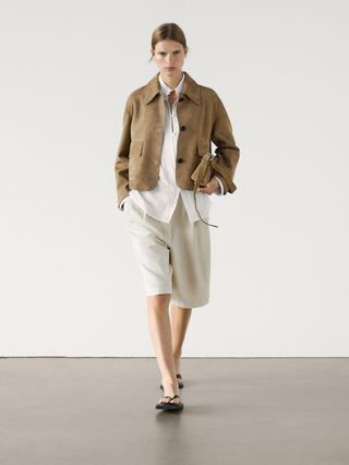 Massimo Dutti, Split Suede Leather Jacket