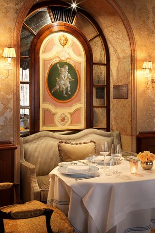 The restaurant at Gritti Palace, Venice, Italy